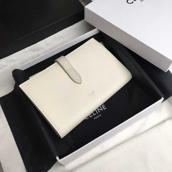 Top Quality Replica New Celine White Strap Wallet Coin Purse